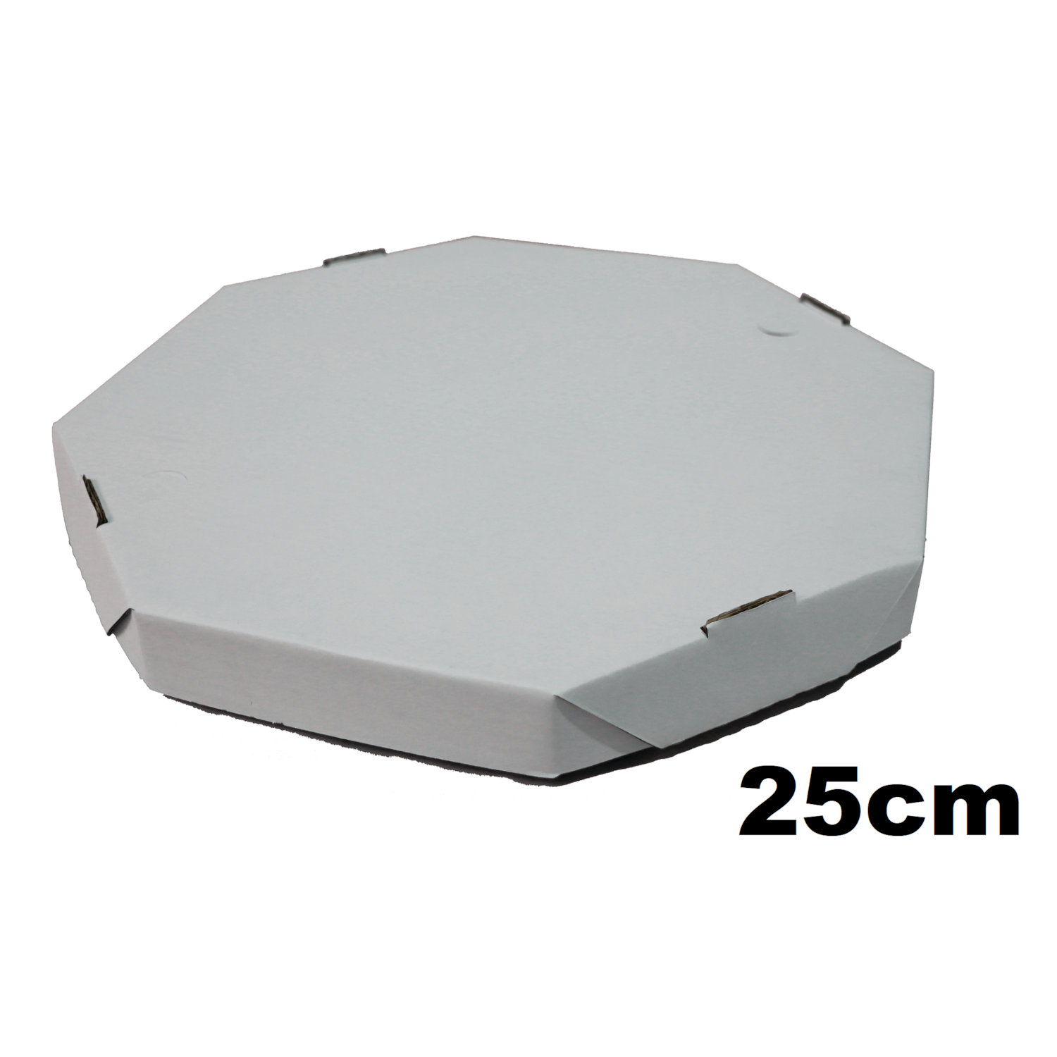 100und Caixa de Pizza 25 cm Oitavada Branca Caixa Delivery