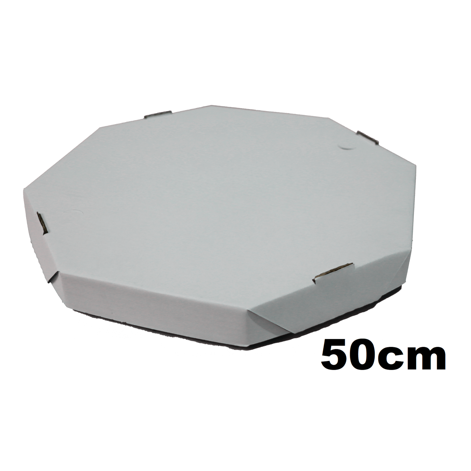 50und Caixa de Pizza 50 cm Oitavada Branca Caixa Delivery