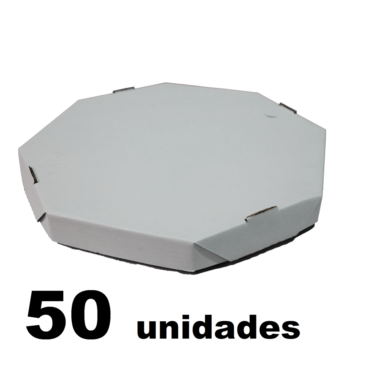 50und Caixa de Pizza Oitavada Branca Caixa Delivery