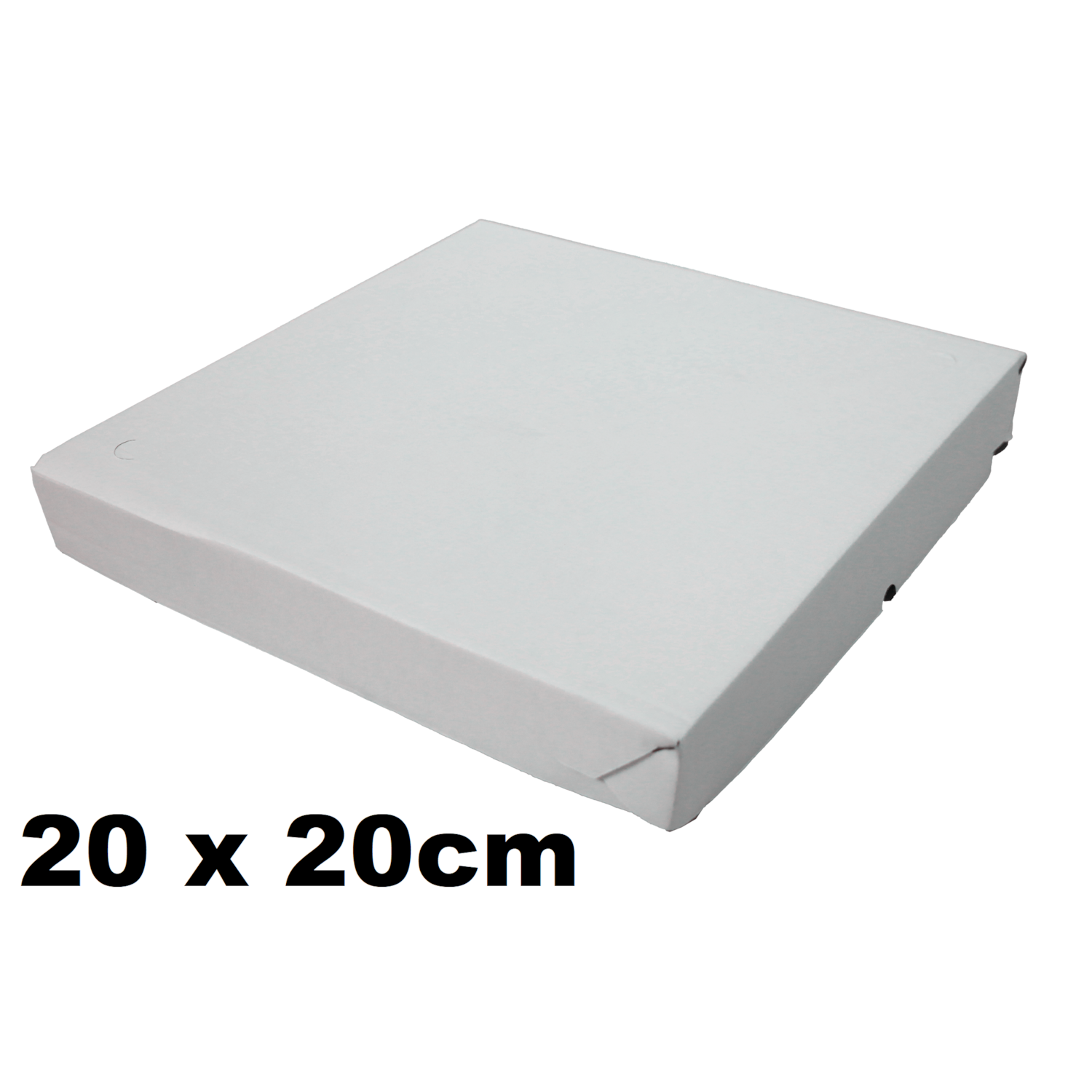 50und Caixa para Doces e Salgados 20cm Quadrada Branca Caixa Delivery