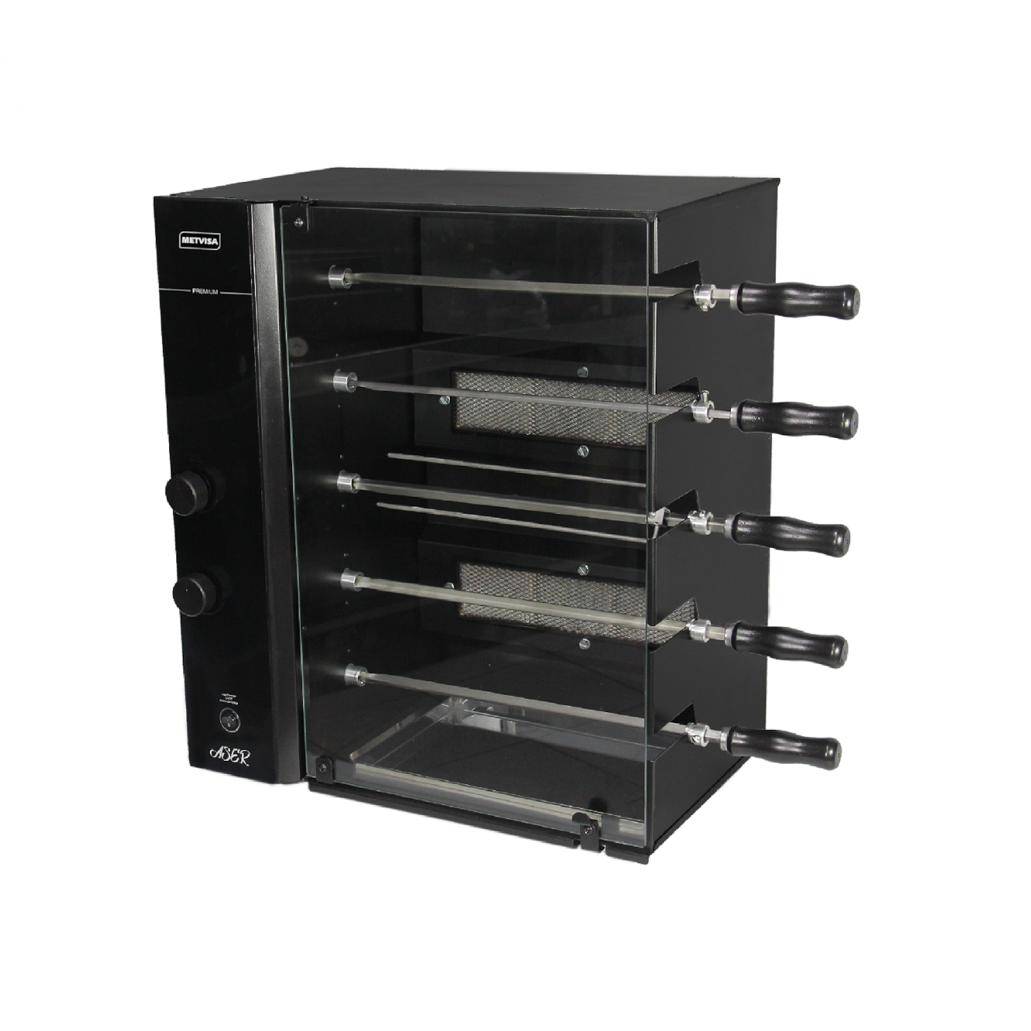 Assador de Espeto Rotativo Metvisa 5 Espetos até 10kg - Aser10