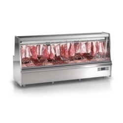 Balcão de Açougue Gelopar 3 Metros  Aço Inox Linha Turino Standard (GATS-300 AI)