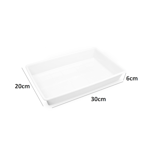 Bandeja Pl stica 17 Litros Branca Retangular Plasvale bandeja-pl-stica-17-litros-branca-retangular-plasvale