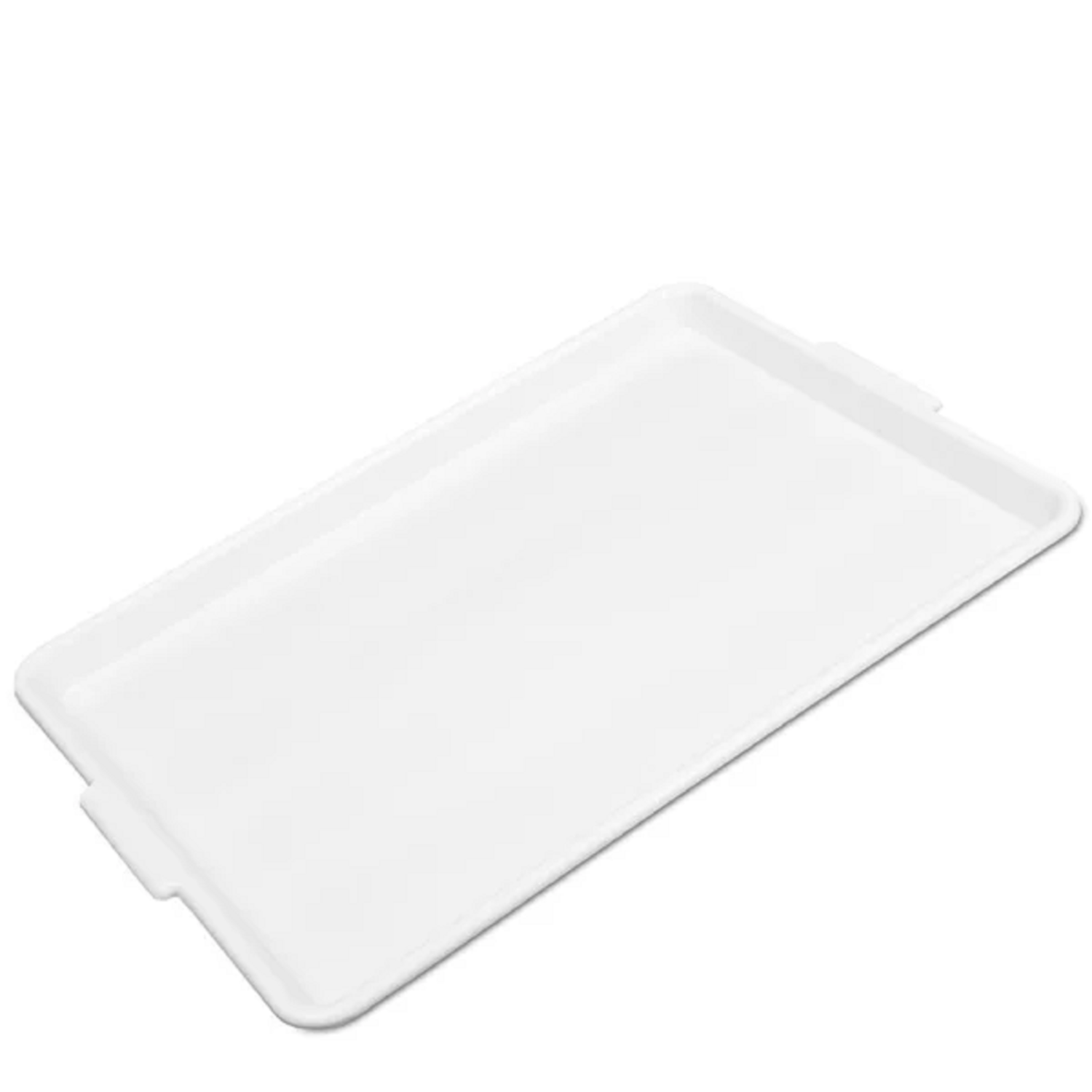 Bandeja Restaurante Buffet Self Service Plastica Branca 46,5 x 32,5cm Plasvale