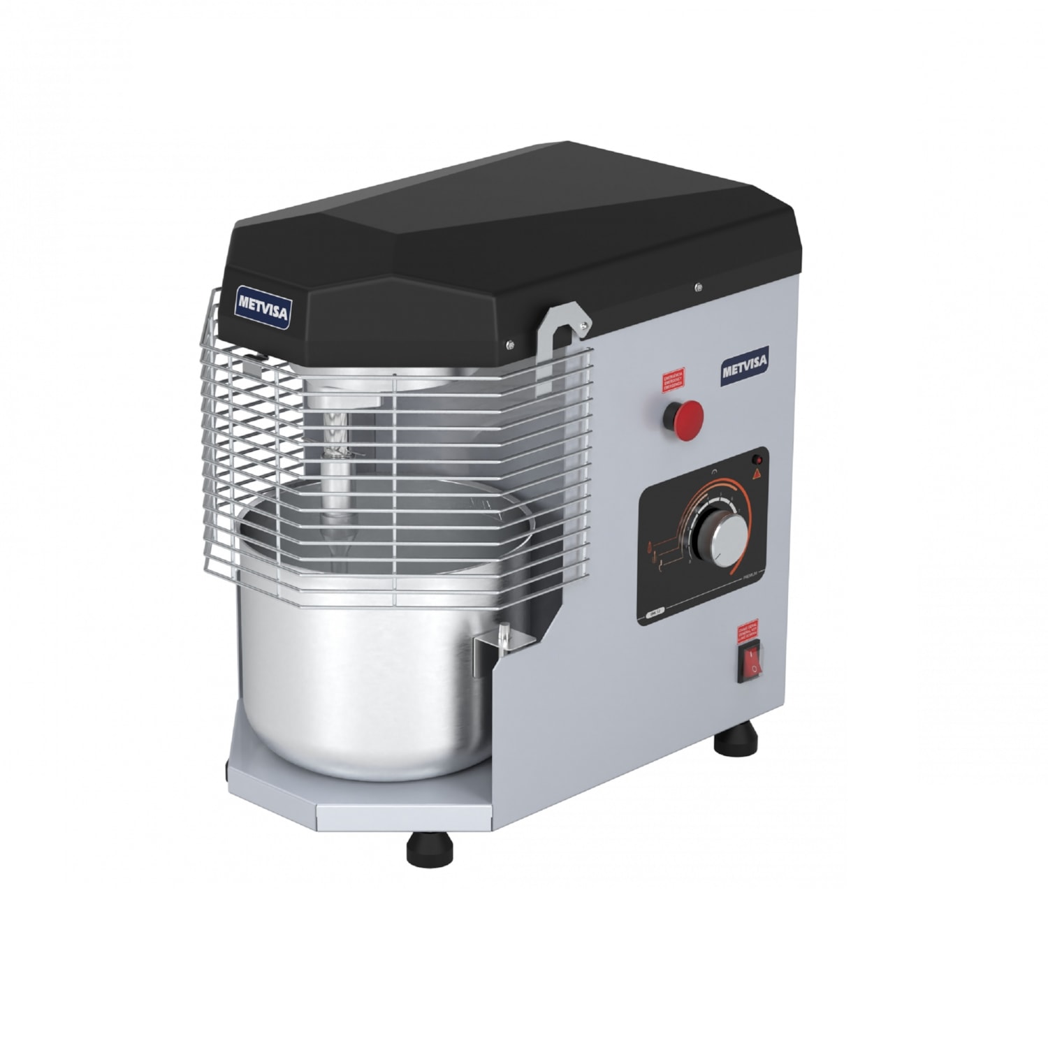 Batedeira Planetária Industrial Metvisa 12 Litros c/ 3 mexedores - BME12