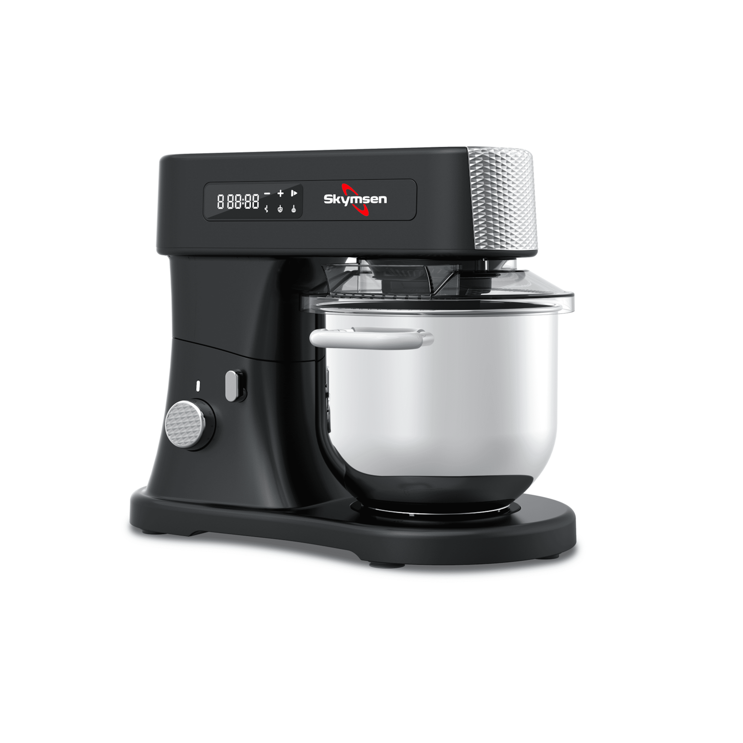 Batedeira Planetária Profissional Skymsen Preta 5 Litros 800W 11 Velocidades Painel Digital e 3 Batedores BPS5 PRO