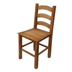 Cadeira Rústica Quadrada de Madeira c/ CERA (não é verniz) – tam. 80 cm  (VCTT-CE)