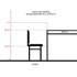 Cadeira Rústica Quadrada de Madeira c/ CERA (não é verniz) – tam. 80 cm  (VCTT-CE)