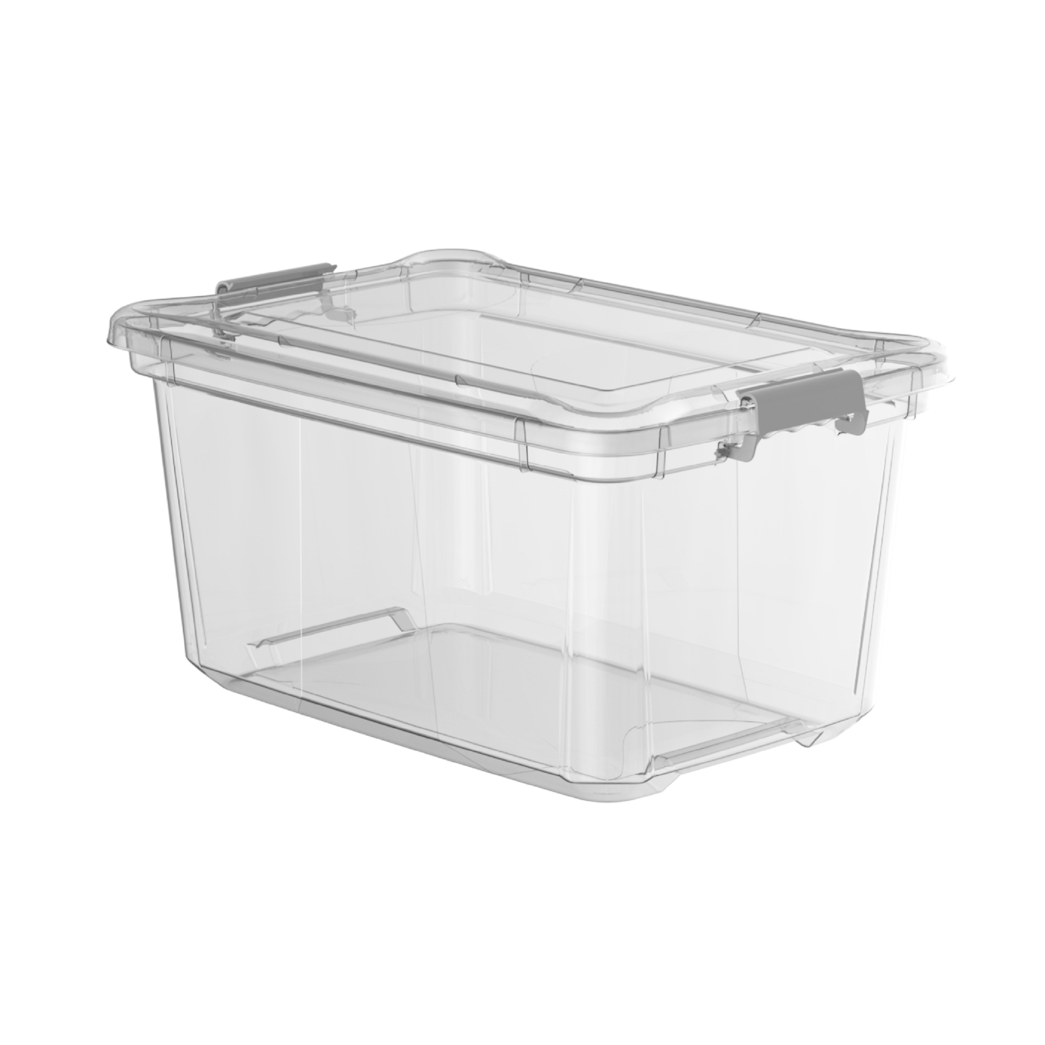 Caixa Organizadora 50 Litros Plástica Transparente Livre BPA Plasvale