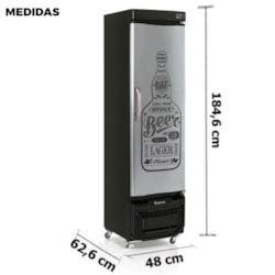 Cervejeira 230 Litros Porta Cega Cinza Beer Gelopar - GRBA-230E GW Cervejeira 230 Litros Porta Cega Cinza Beer Gelopar - GRBA-230E GW