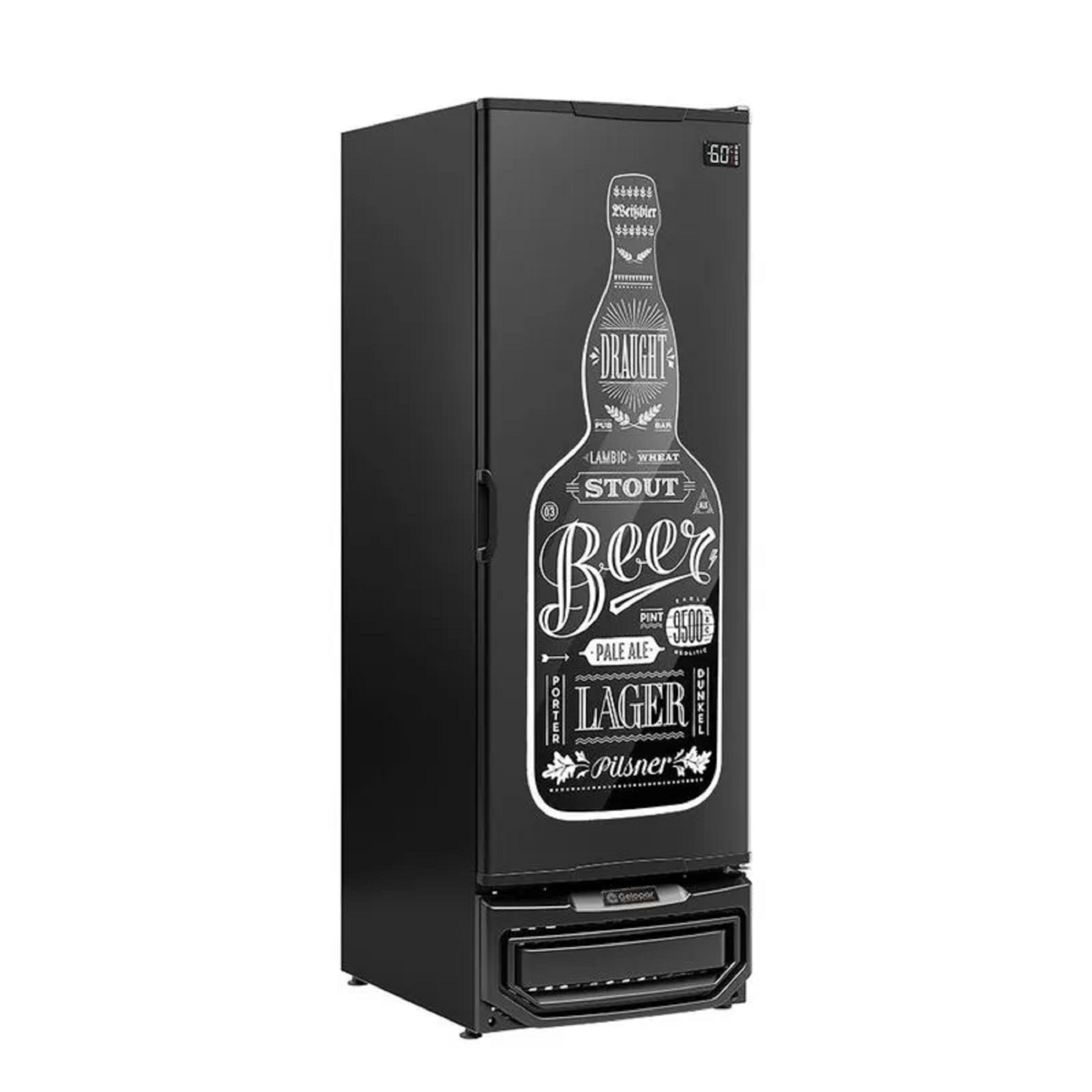 Cervejeira Gelopar 570 Litros Porta Cega Preta -6°C a +3°C GCB-57-PR