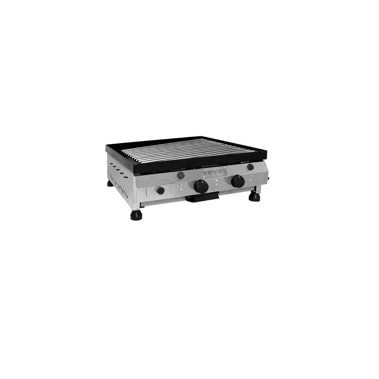 Churrasqueira Char Broiler Metvisa A Gas 60cm Inox 2 Queimadores CBG06