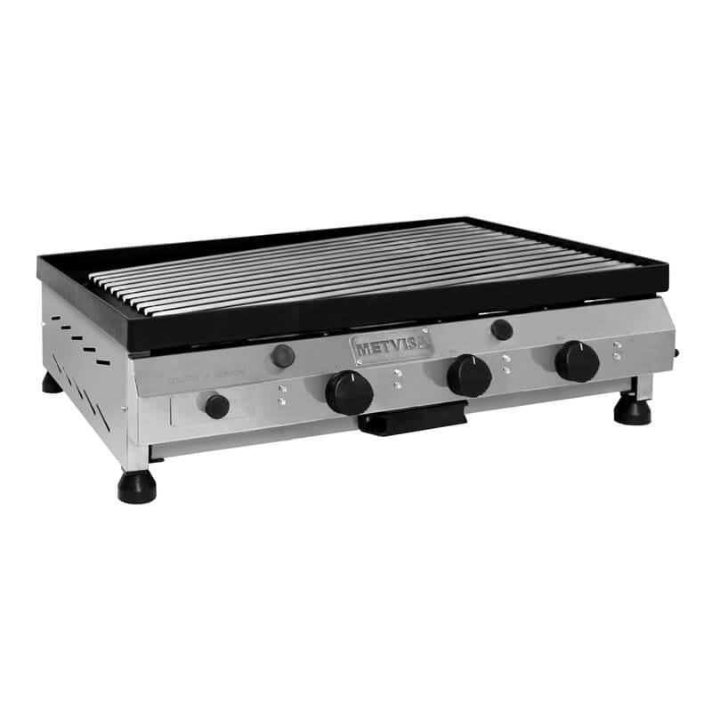 Churrasqueira Char Broiler Metvisa A Gas 80cm Inox 3 Queimadores