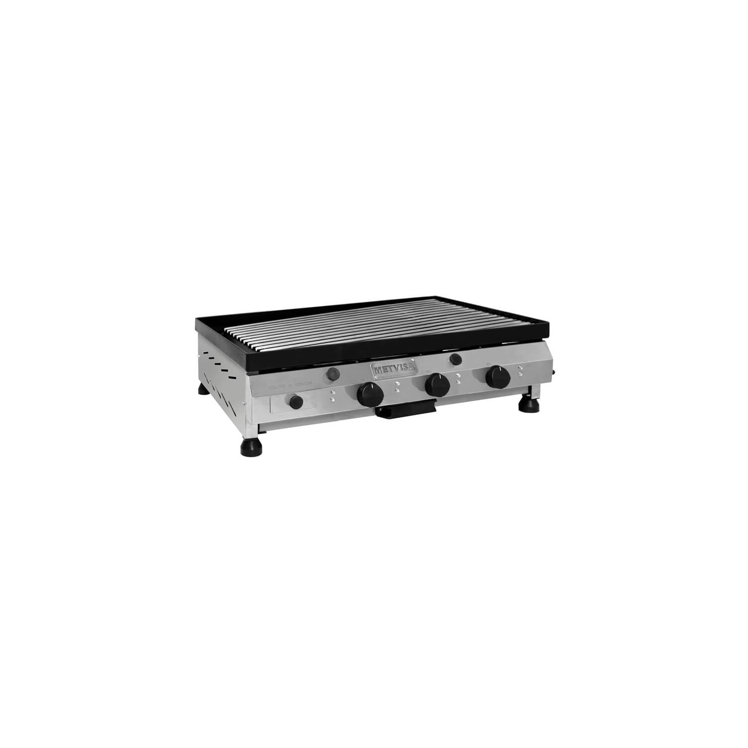 Churrasqueira Char Broiler Metvisa A Gas 80cm Inox 3 Queimadores CBG08