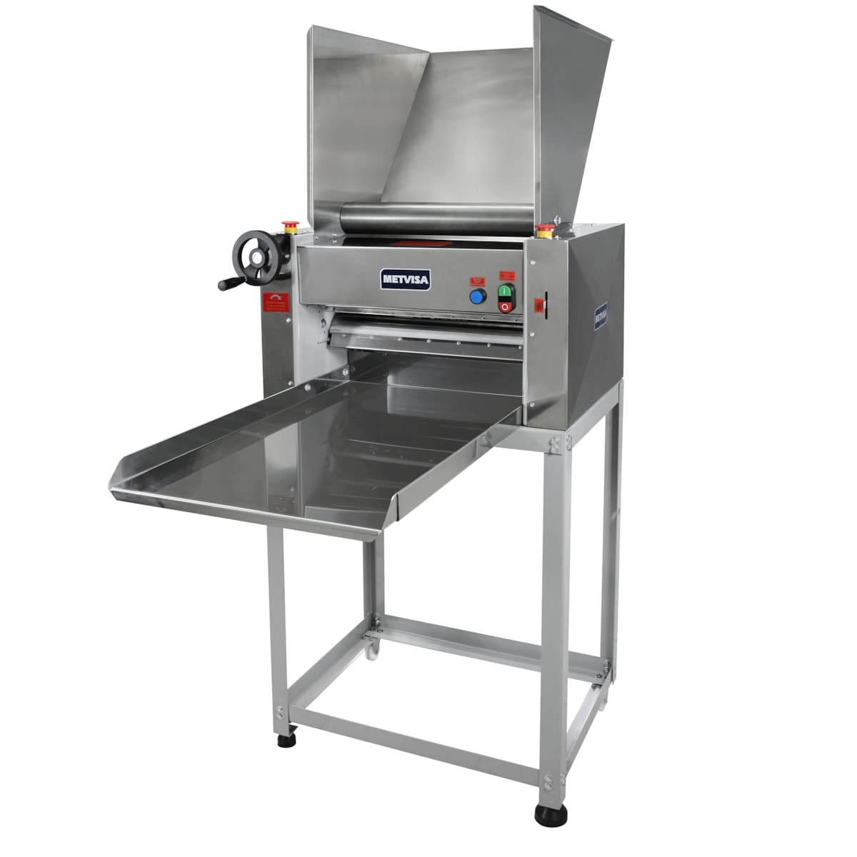 Cilindro Laminador Industrial 51cm Metvisa Para Massas 1,5CV Com Cavalete Clmc