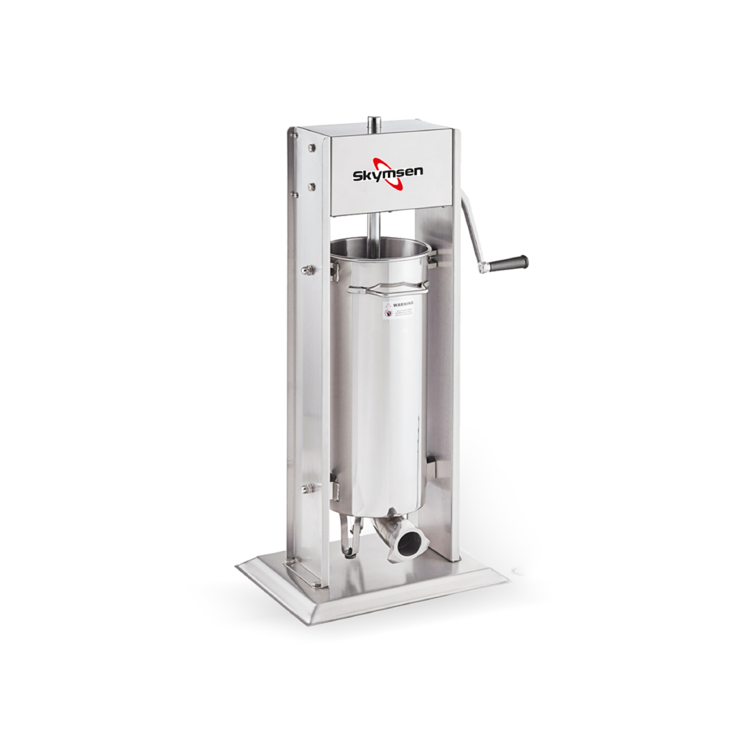 Ensacadeira de Linguiça Industrial Skymsen 15 Litros Vertical 2 Velocidades com 4 Funis e Estrutura em Aço Inox – ELV15V