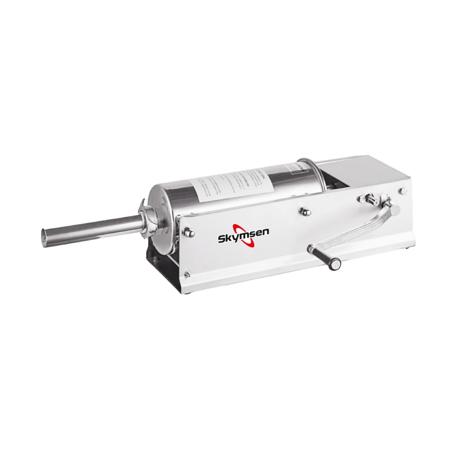 Ensacadeira de Linguiça Industrial Skymsen 7 Litros Horizontal 2 Velocidades com 4 Funis e Estrutura em Aço Inox – EL7