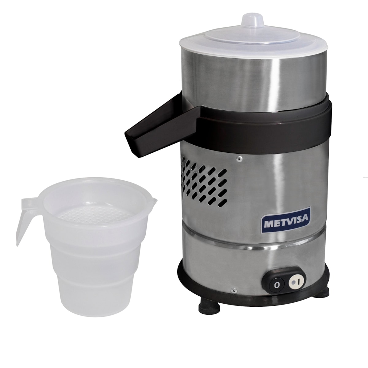 Espremedor Industrial Extrator Suco de Laranja e Limão Metvisa 0,5CV Gabinete em Inox ESPM