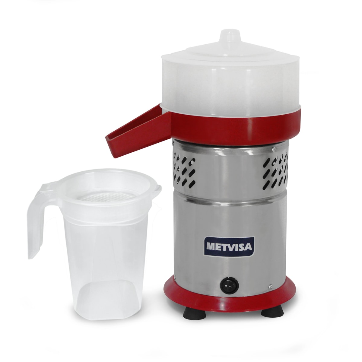 Espremedor Industrial Extrator Suco de Laranja e Limão Metvisa 300W Gabinete em Inox ESL