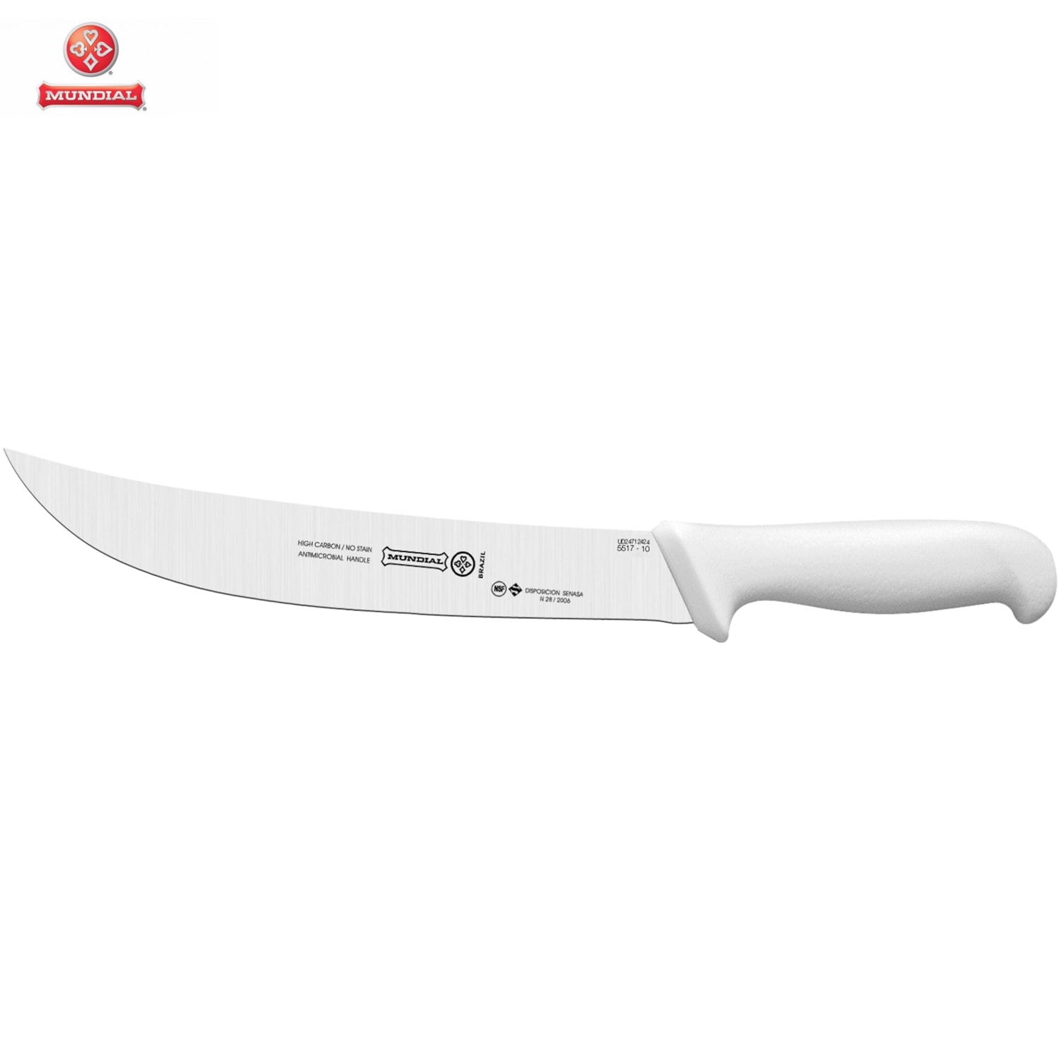 Faca para Carne Branca Aço Inox 10