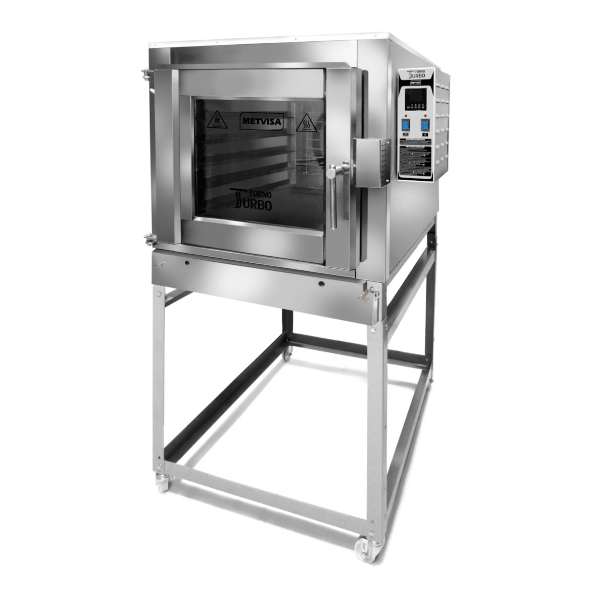 Forno Turbo a Gás Industrial Metvisa 5 Esteiras Inox Interno e Externo FTG150BT
