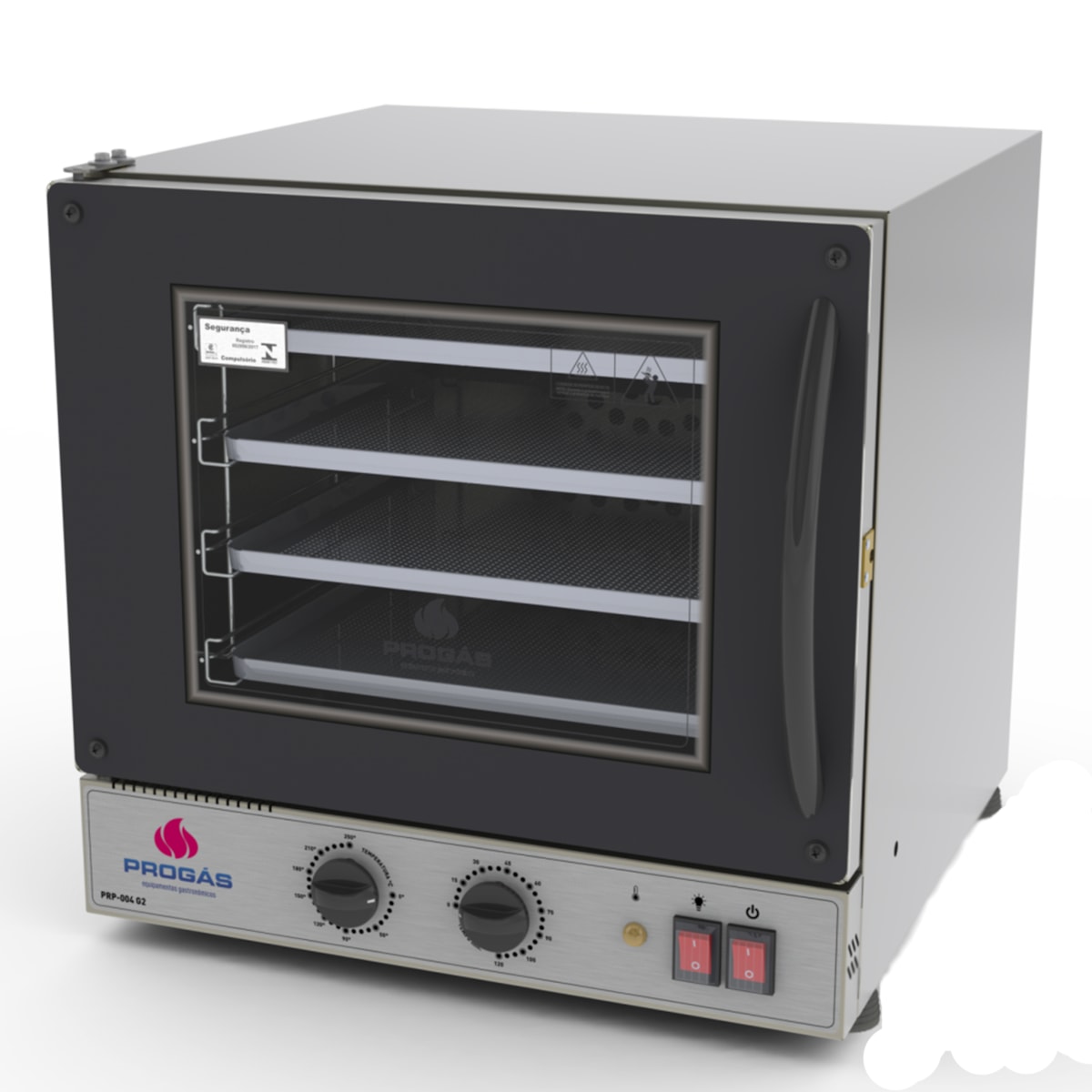 Forno Turbo Elétrico Fast Oven Preto 39 Litros 2000W Progas - PRP-004