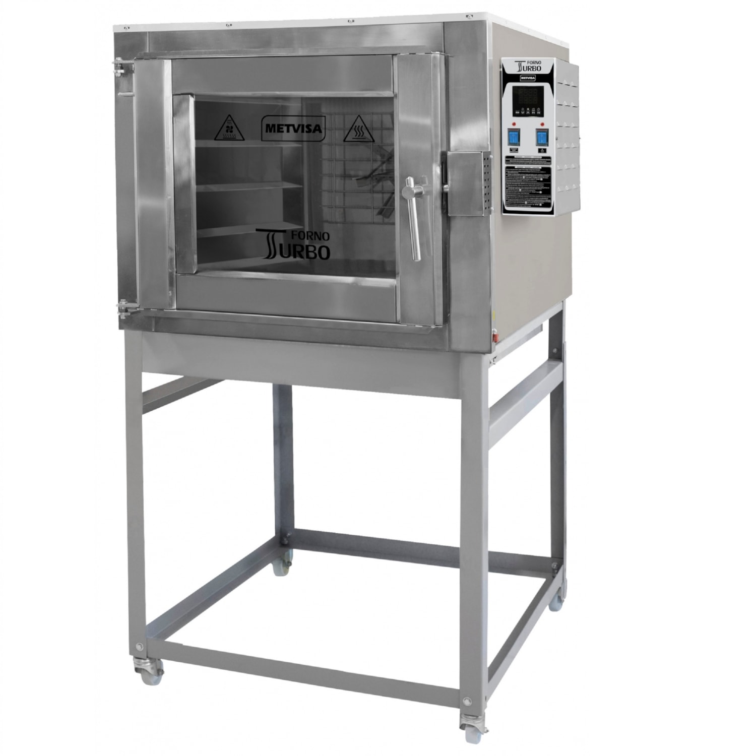 Forno Turbo Elétrico Industrial Metvisa 5 Esteiras Pintura Epoxi Monofásico 220V Fte150