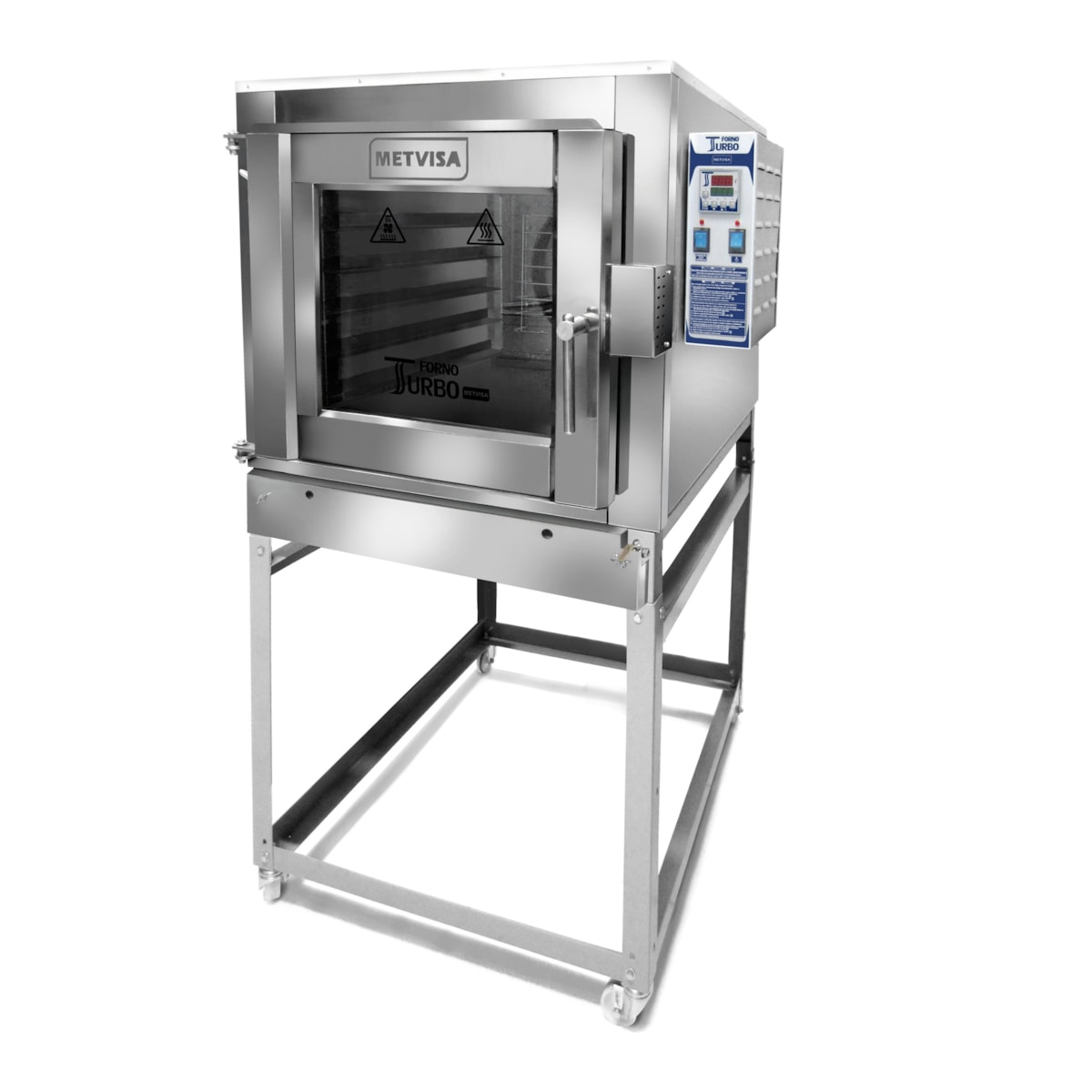 Forno Turbo Gás Industrial Industrial 5 Esteiras Interno Inox Ftg150bi