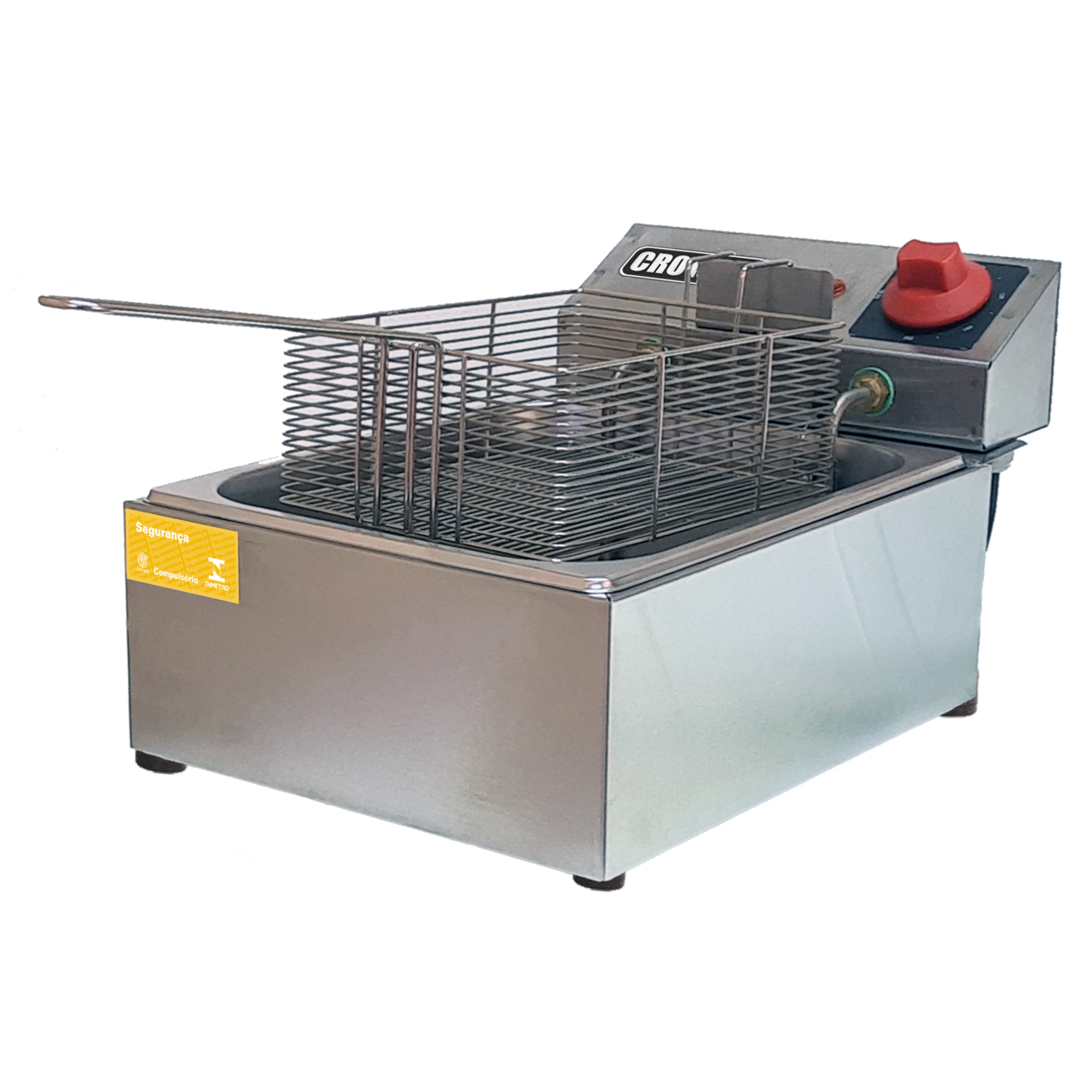 Fritadeira Elétrica Industrial Croydon de Bancada 1 Cuba 3 Litros 3000W 220V FB1D