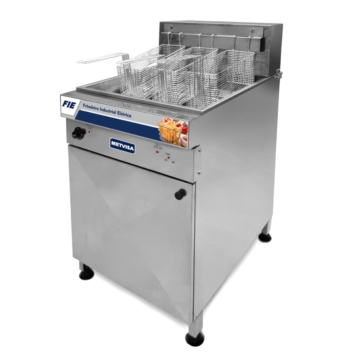 Fritadeira Eletrica Industrial Metvisa 44 Litros Agua e Oleo 18.000W em ...