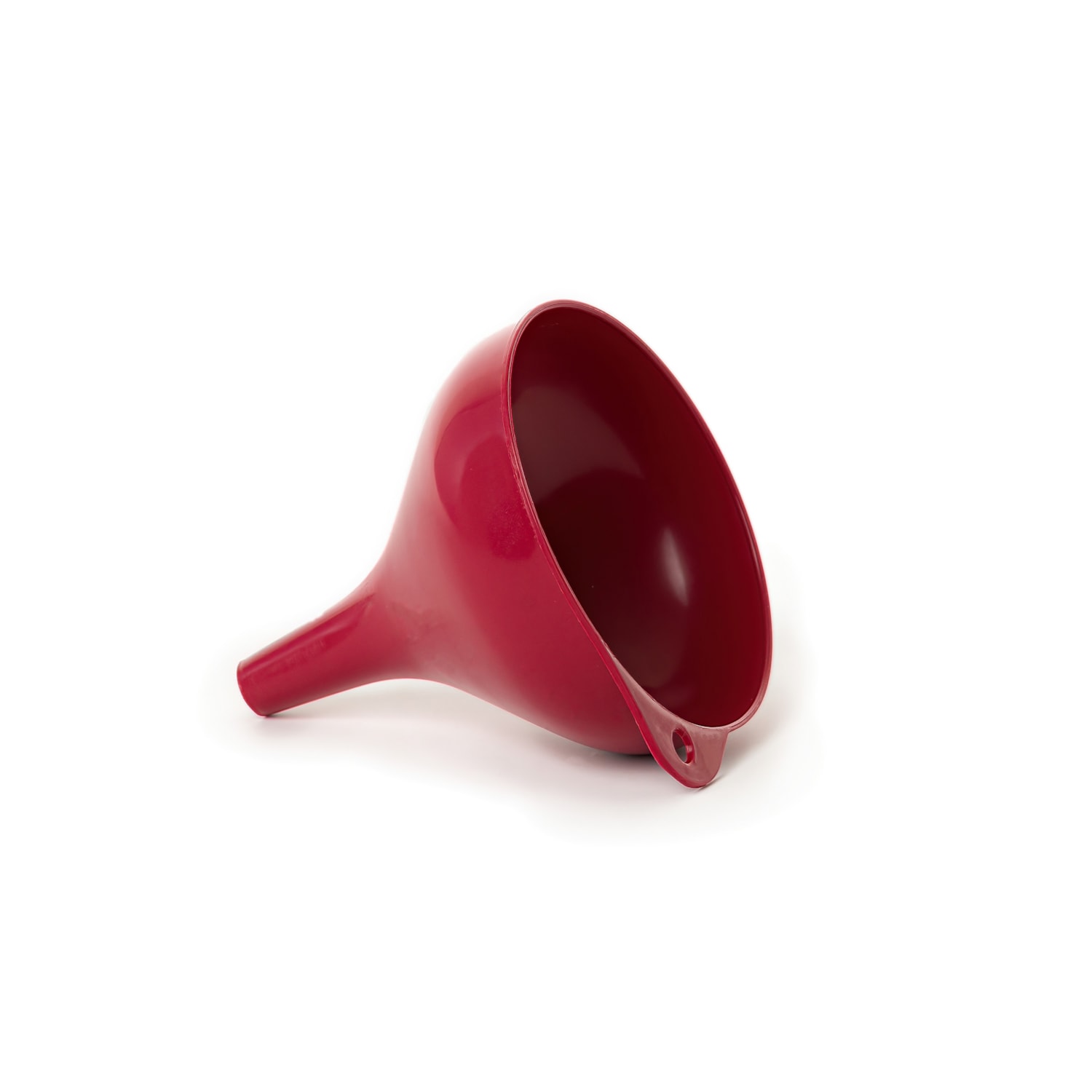 Funil Grande Plástico Vermelho 15cm Plasvale