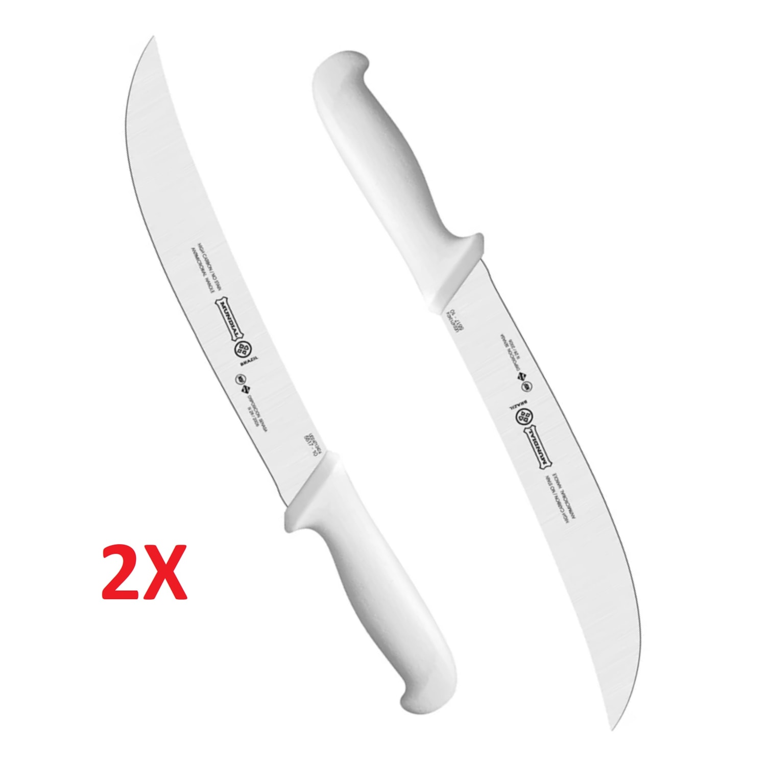 Kit 2 Facas de Açougueiro Mundial 10