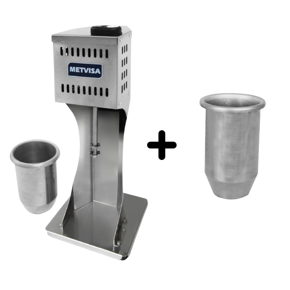 Kit Batedor Milk Shake industrial Metvisa 500W com copo Extra