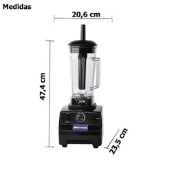 Liquidificador Alta Rotação Blender 2 Litros Metvisa 1000W 25.000 rpm 220V - Bl767