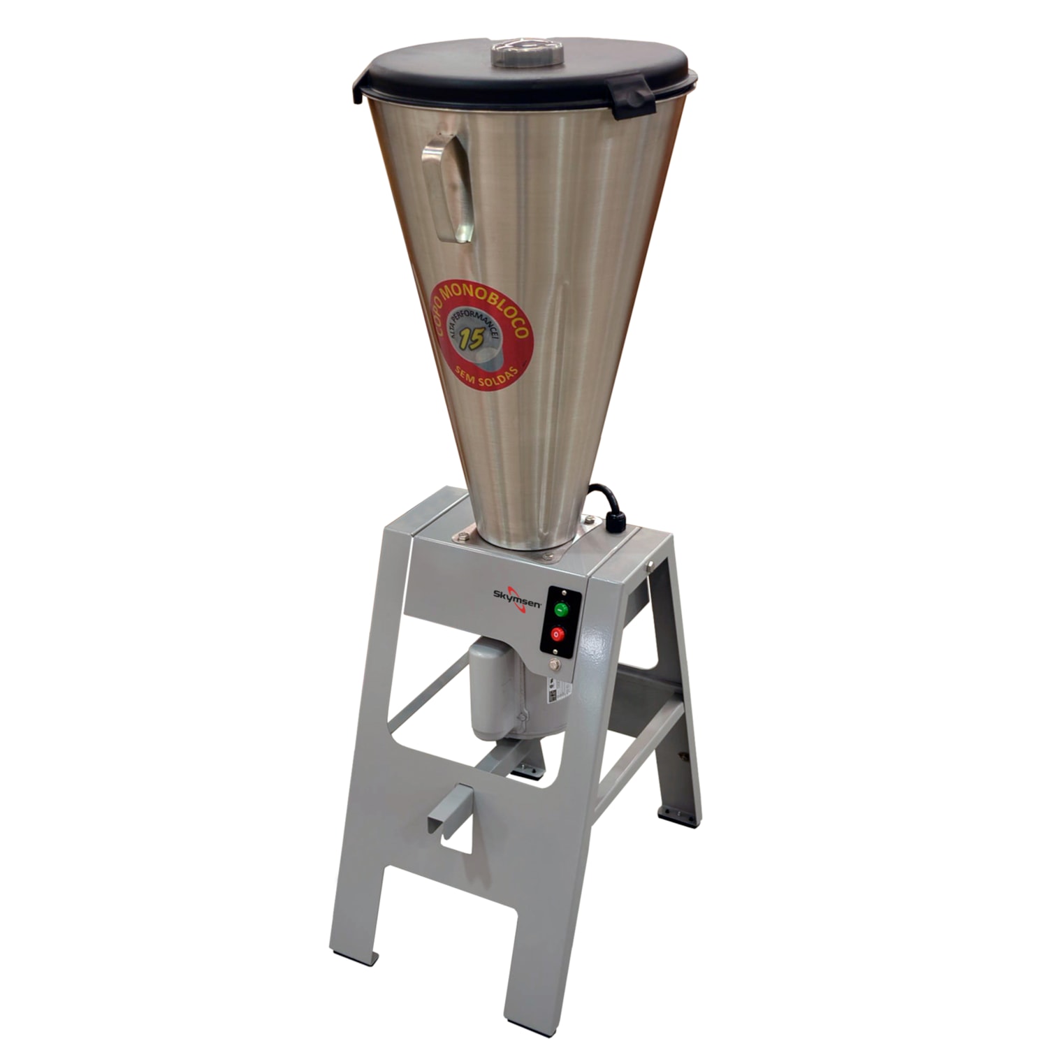 Liquidificador Basculante Industrial Skymsen 19 Litros Baixa Rotação 1,5 CV Copo Monobloco Inox – LB15