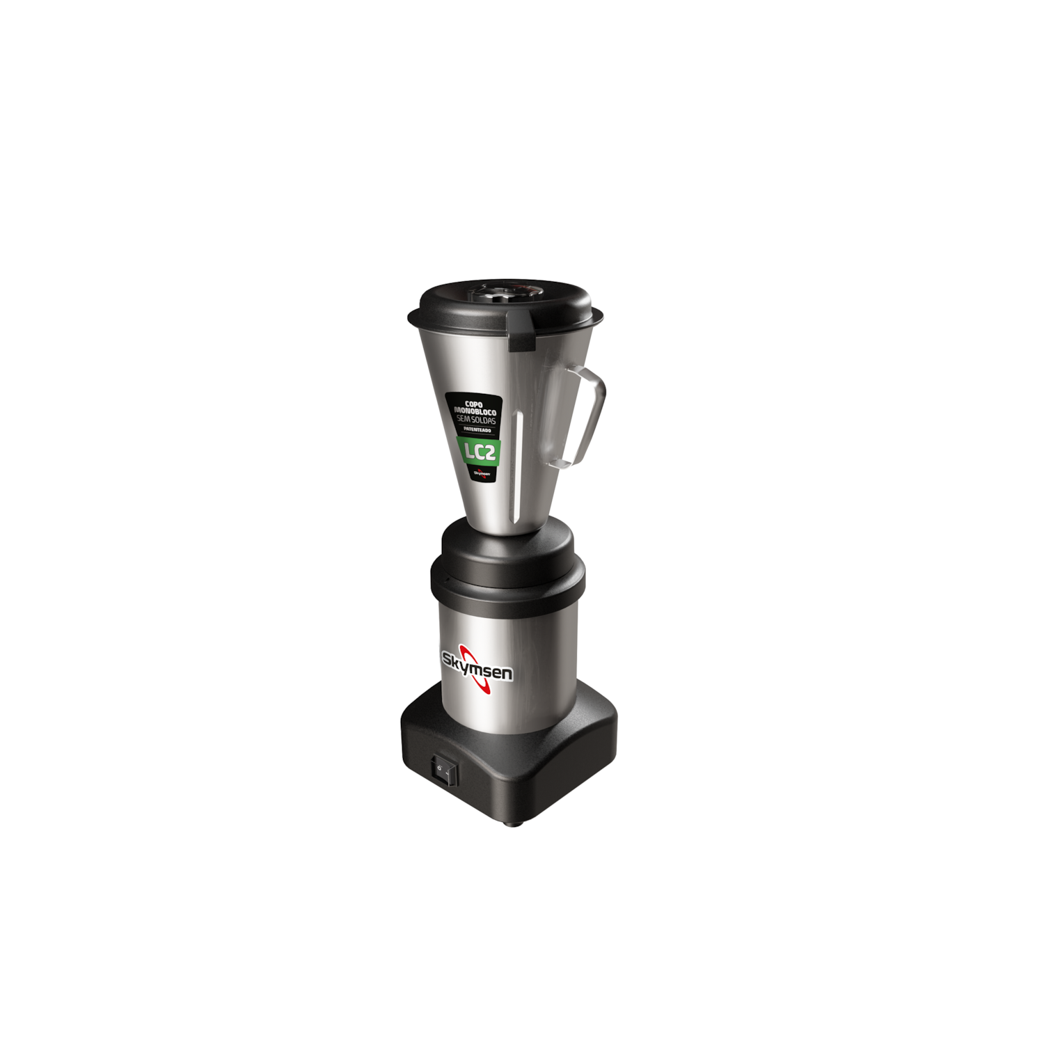 Liquidificador Industrial 2 Litros Skymsen 0,5CV Monobloco em Inox - LC2 220V