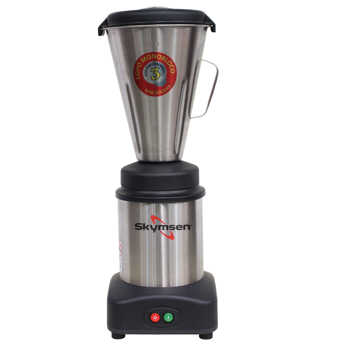 Liquidificador Industrial 3 Litros Skymsen 0,5CV Monobloco em Inox Super - LS-03MB