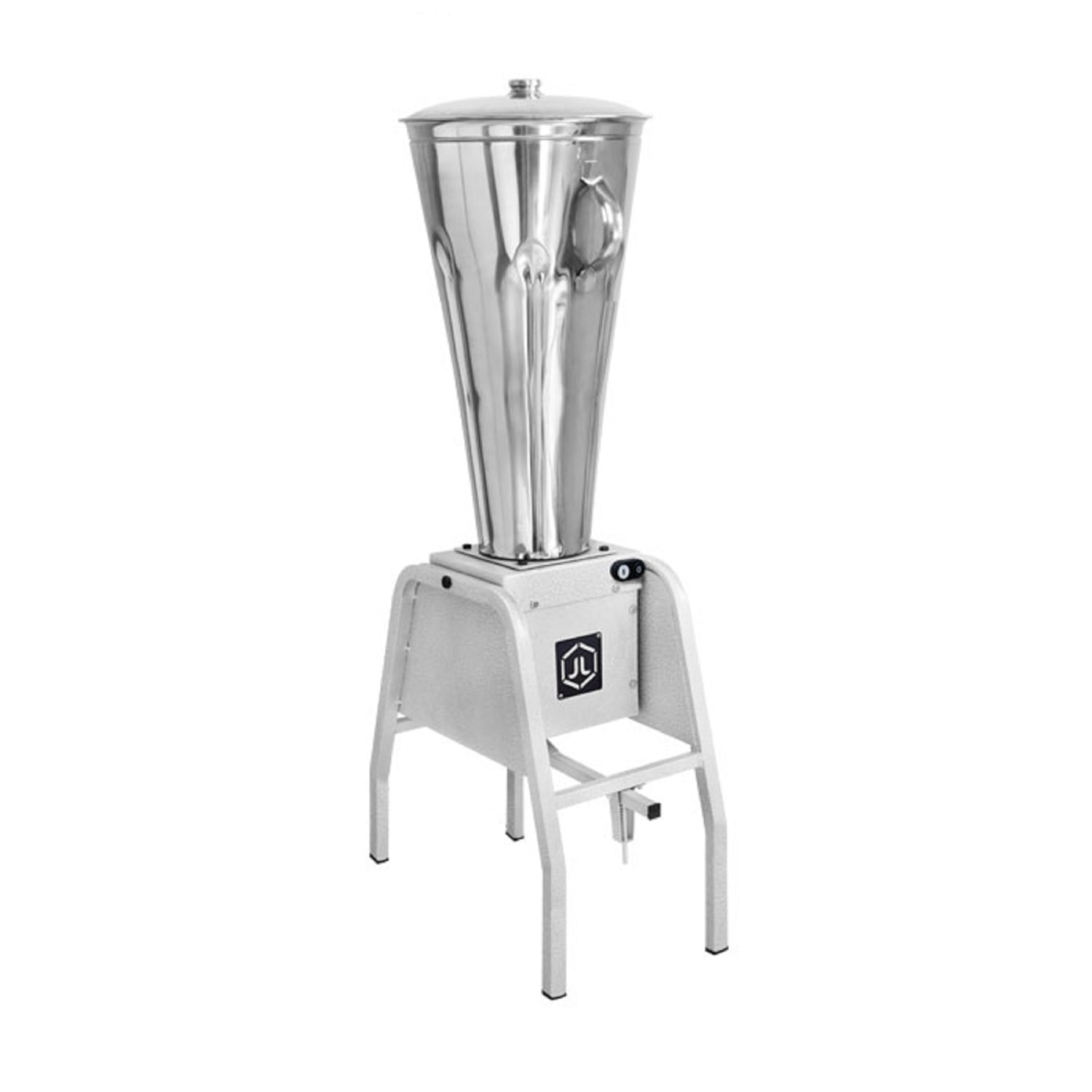 Liquidificador Industrial 30 Litros JL Colombo Basculante Motor 1,5CV com Copo em Aço Inox e Cavalete com Pintura Epóxi