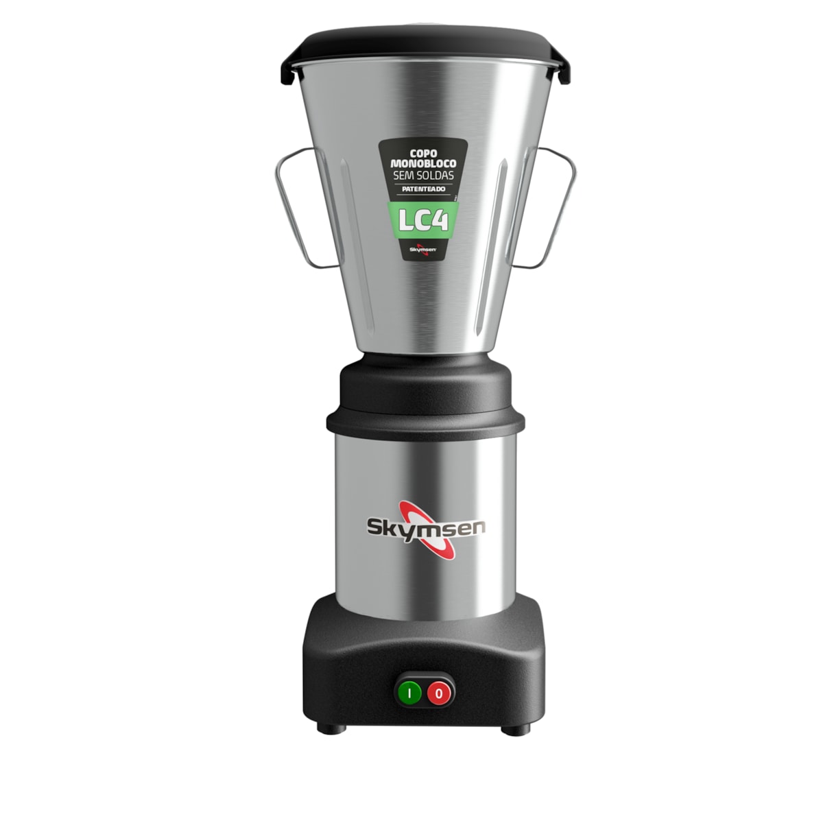 Liquidificador Industrial 4 Litros Skymsen 0,5CV Monobloco em Inox - LC4