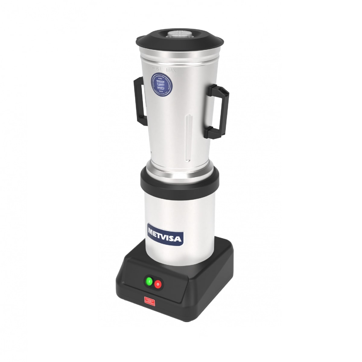Liquidificador Industrial 6 litros Baixa Rotação Metvisa 0,5CV - LQI6