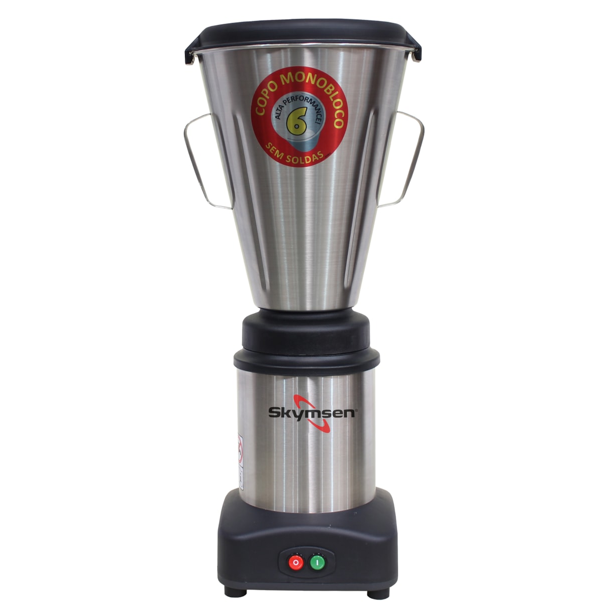 Liquidificador Industrial 6 Litros Skymsen 0,5CV Monobloco em Inox Super - LS-06MB