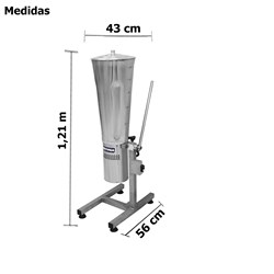 Liquidificador Industrial Basculante 25 Litros Inox - Metvisa - LQ25