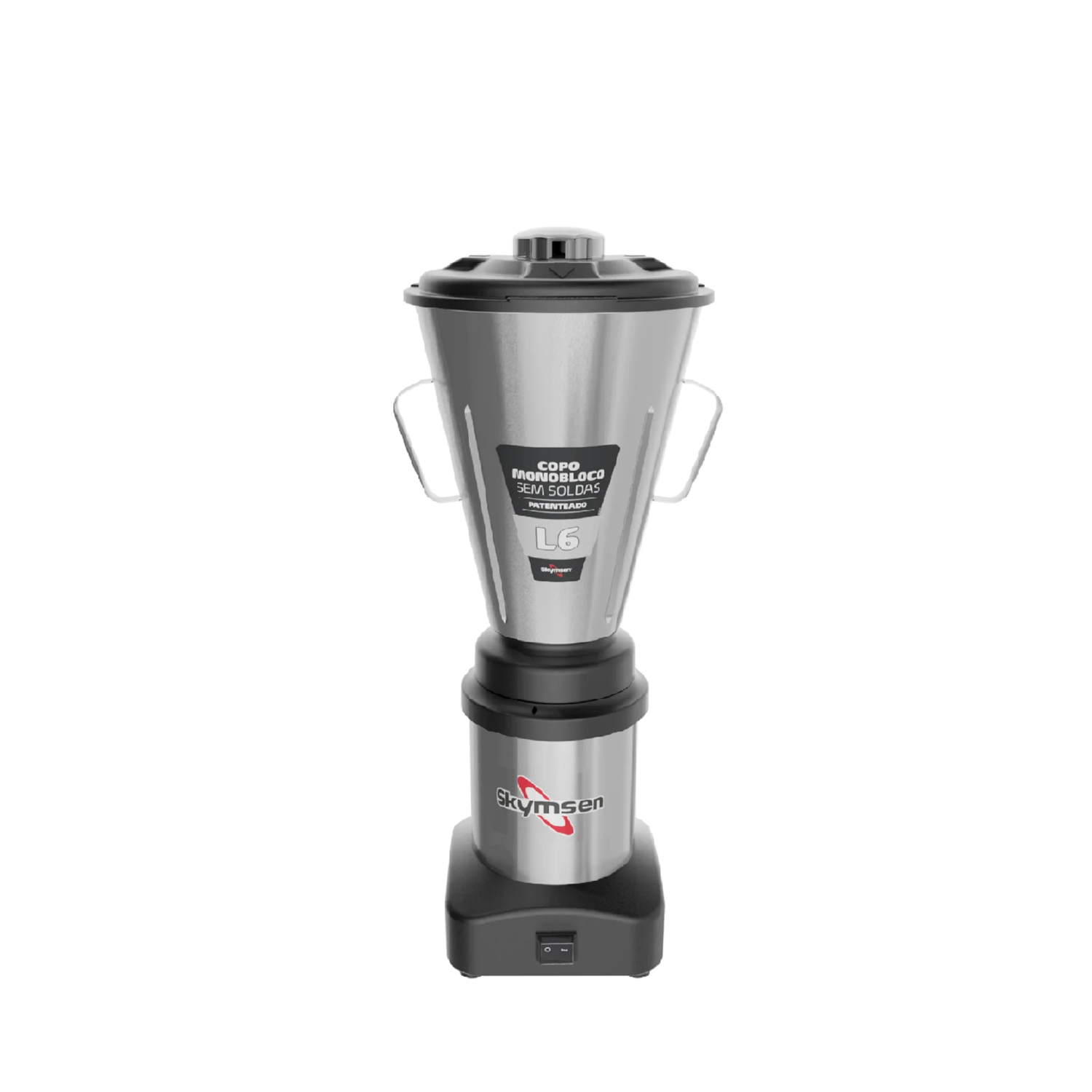 Liquidificador Industrial Skymsen 6 Litros Baixa Rotação 0,5 CV Copo Monobloco com Gabinete em Aço Inox 3.500 RPM – L6