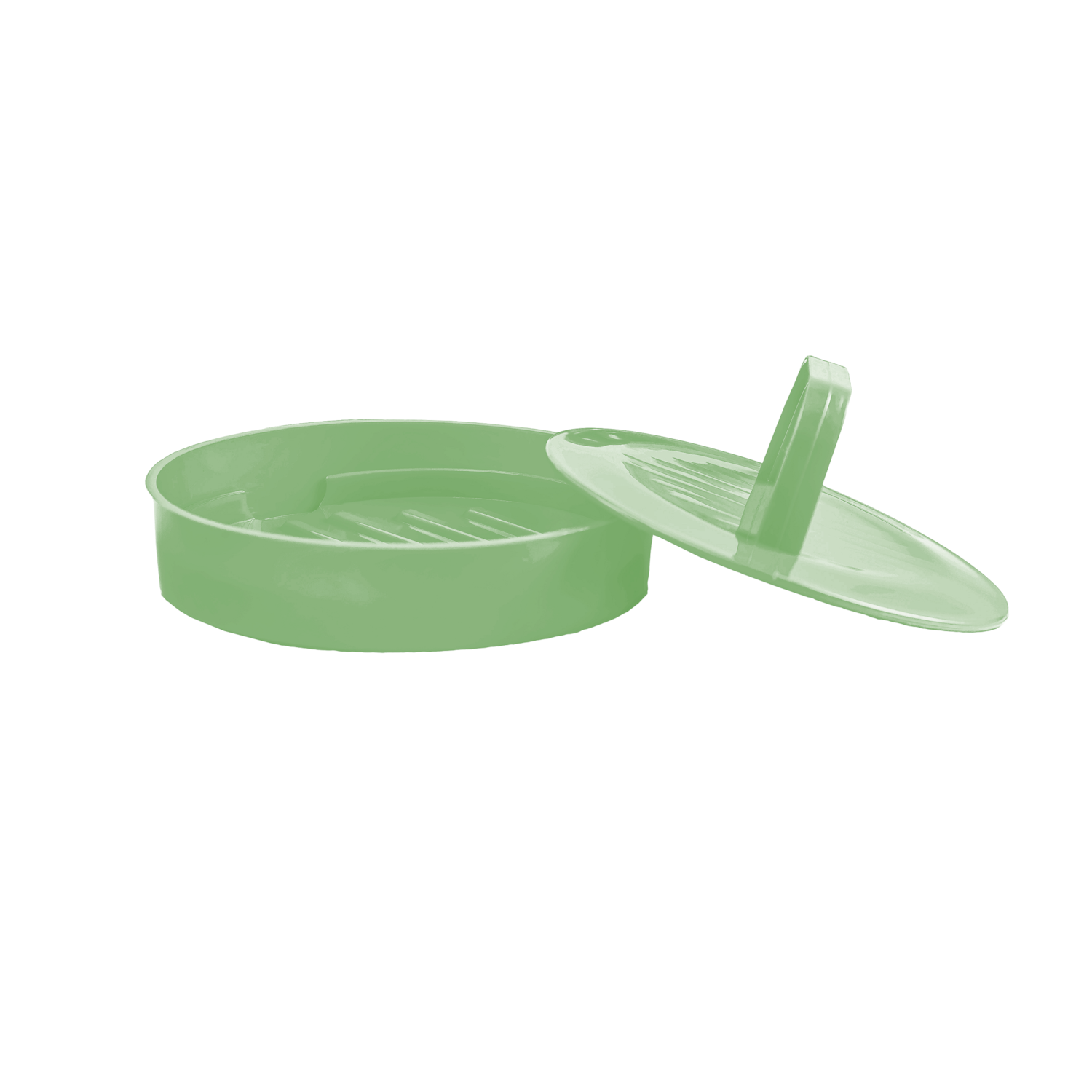 Modeladora de Hamburguer 12x4,5 cm Verde Plástico Livre BPA Plasvale
