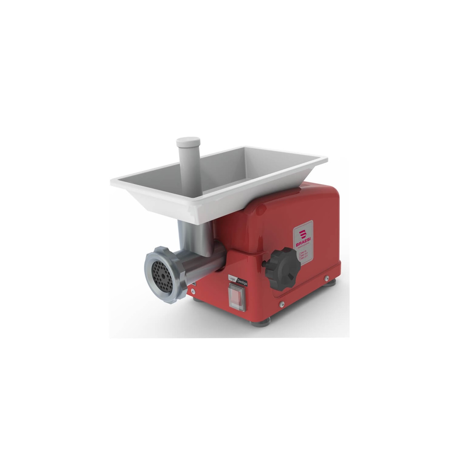 Moedor de Carne Boca 5 Braesi Motor 1/4CV Vermelho - BMC-05 Bivolt