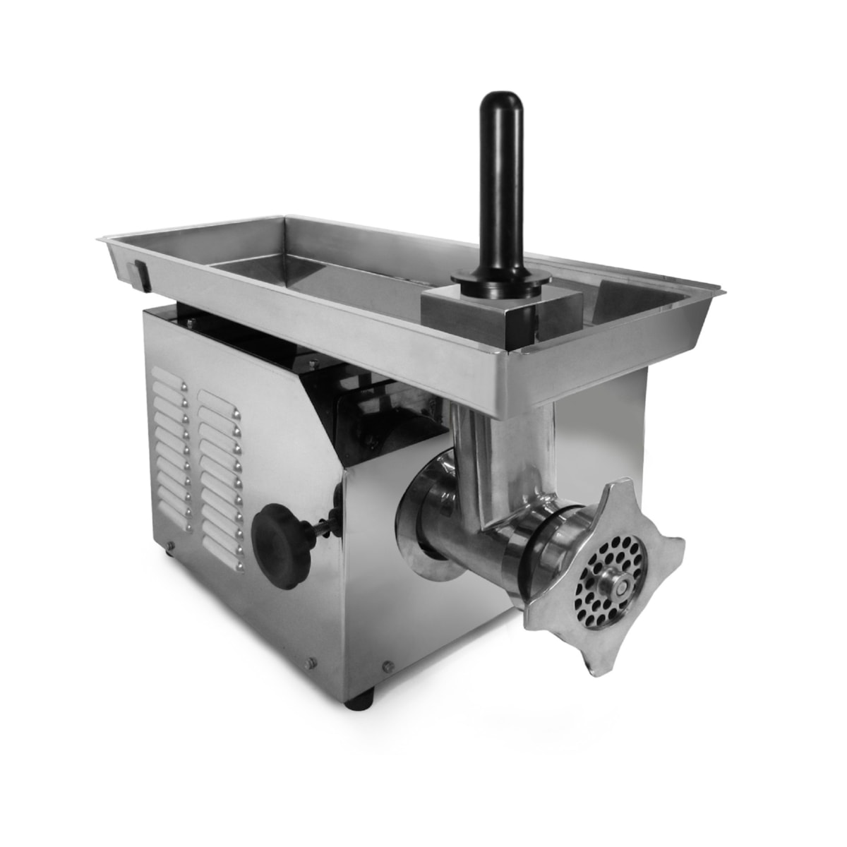 Moedor De Carne Metvisa Boca 22 em Inox Motor 1CV Gabinete em Inox Novo Modelo - PCI22L