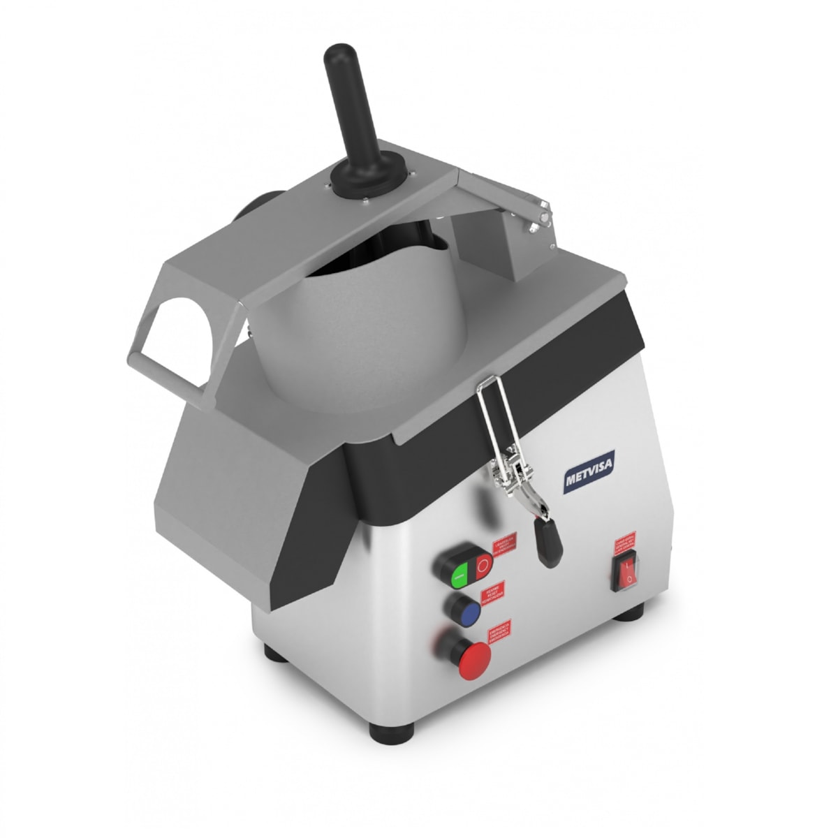 Multiprocessador de Alimentos Industrial Metvisa com 7 Discos para Fatiar, Ralar e Desfiar 0,5 CV MPAC