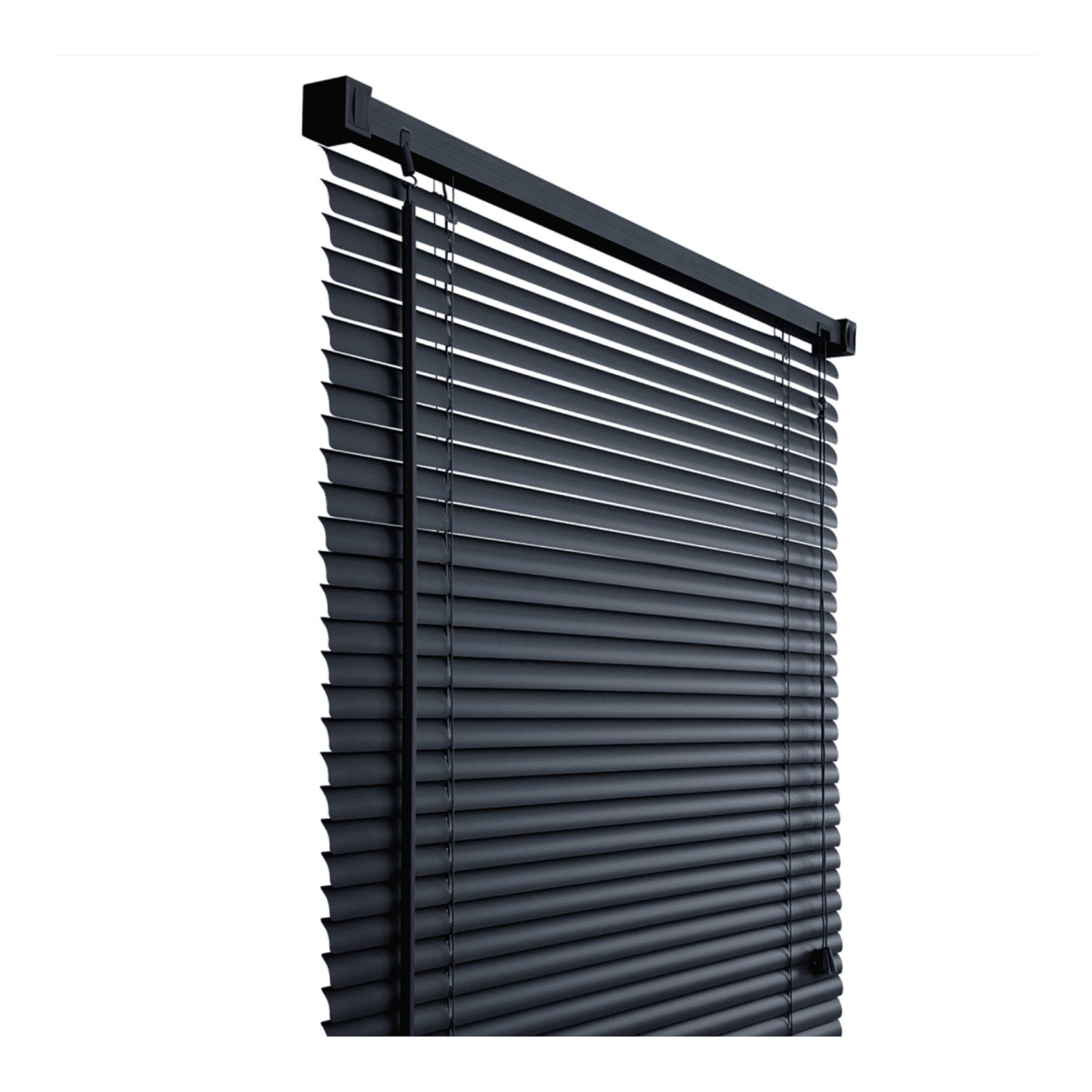 Persiana Horizontal Atlas 100X130 cm Preta PVC - Primafer