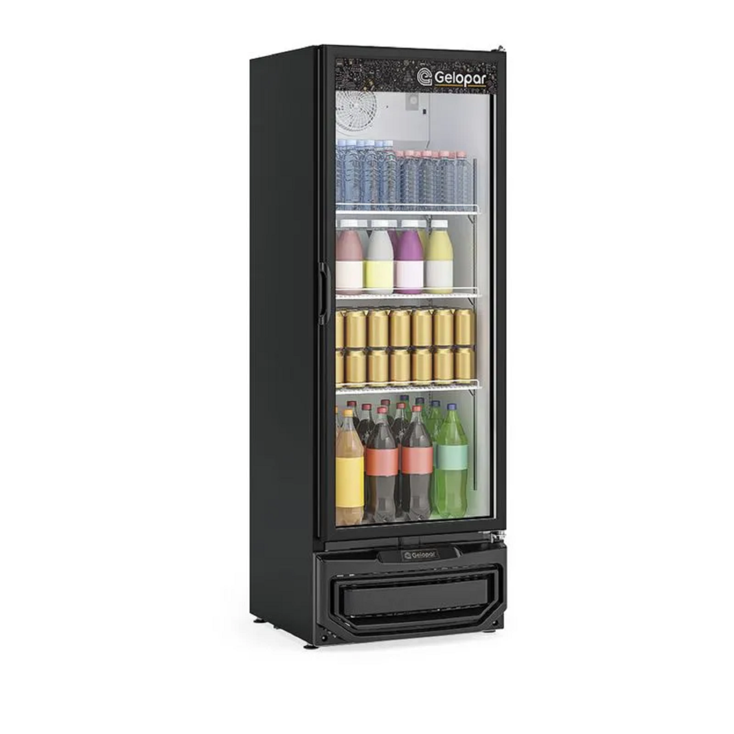 Refrigerador Vertical Gelopar 410 litros Preto - Placa Fria (GPTU-40EL-PR)