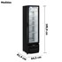 Refrigerador Vertical Gelopar 414 Litros Porta de Vidro Expositor Preto  (GPTU-40 PR)